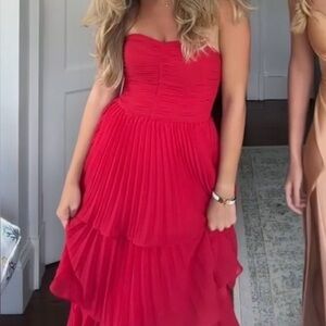 REVOLVE Scarlet Layered Gown